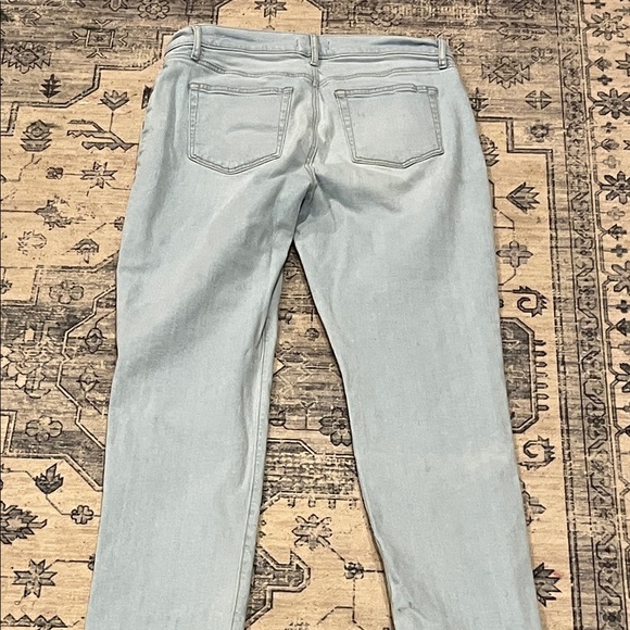 LOFT Women's Straight Leg Jeans in Light Blue - Picture 6 of 7